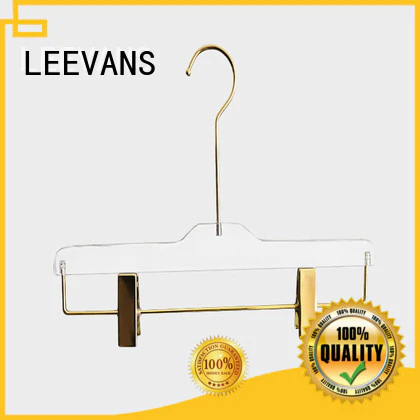 LEEVANS oem best clothes hangers perspex for casuals