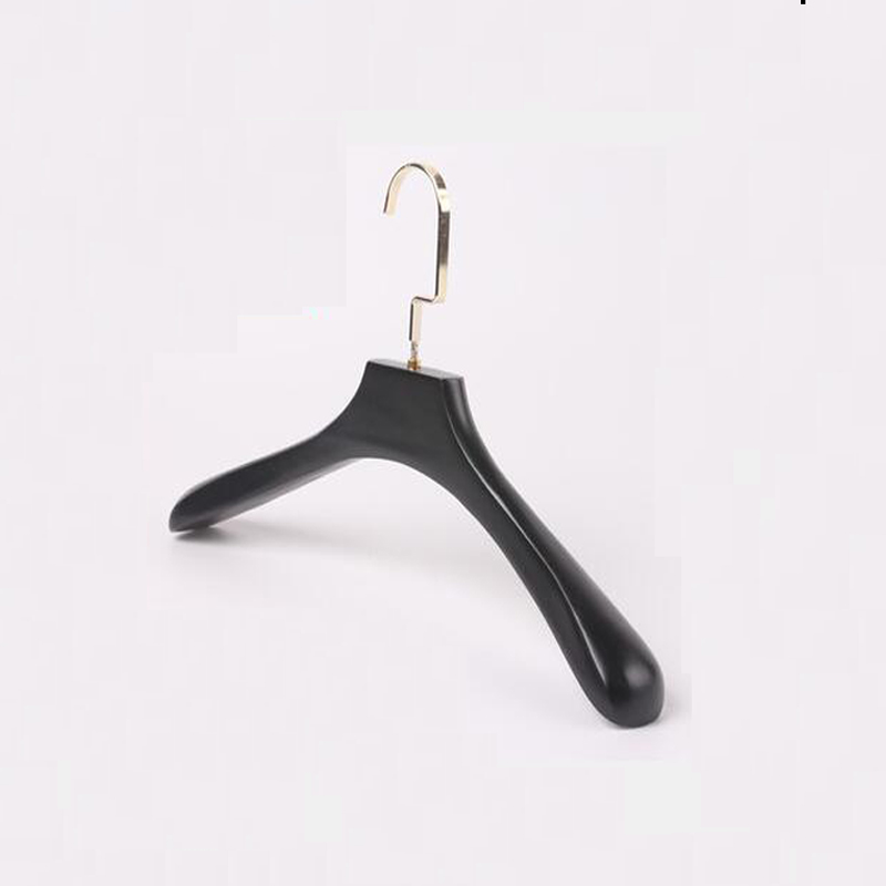 news-Printing Logo Custom Brand Set Black Wooden Hangers-LEEVANS-img