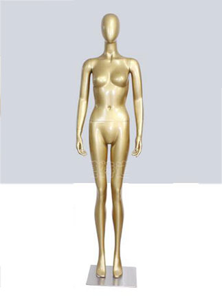 product-Factory wholesale Gold Woman Mannequin Standing And clothing shop display female mannequin f-1