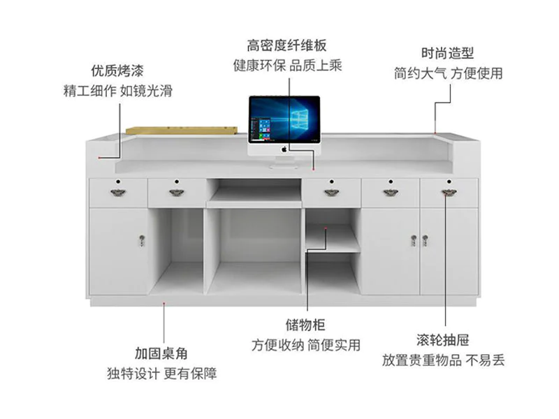 Custom retail checkout counter Suppliers