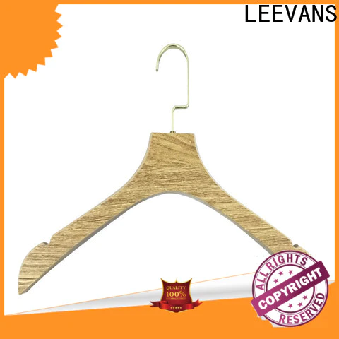LEEVANS New white wooden hangers wholesale company for pants