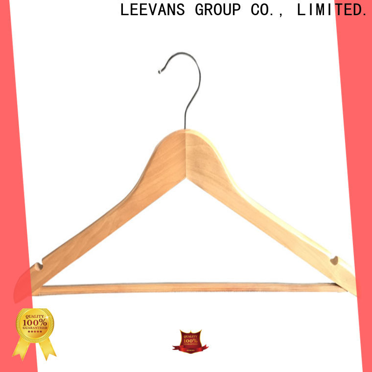 LEEVANS brands white wooden clothes hangers Suppliers for skirt