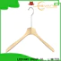 Wholesale childrens wooden coat hangers bar factory for clothes