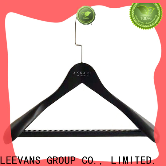 LEEVANS Best wooden suit hangers with clips factory for clothes