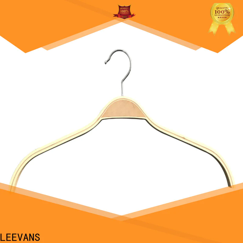 LEEVANS Top white wooden clothes hangers Supply for clothes