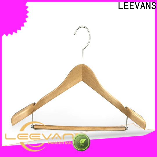LEEVANS High-quality wooden laundry hanger factory for trouser