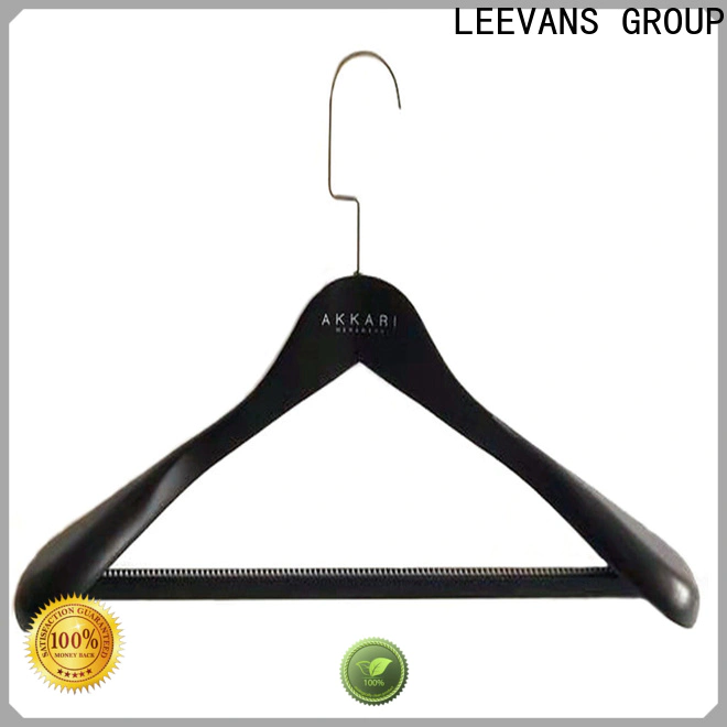 Wholesale brown wooden hangers wood Supply for trouser