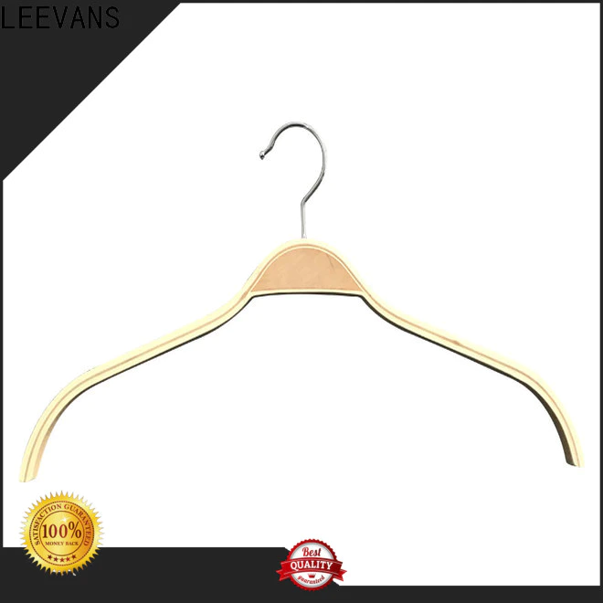 LEEVANS Wholesale wooden shirt hangers Suppliers for skirt
