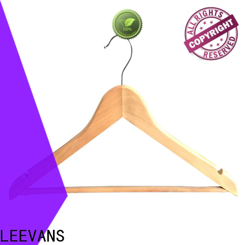 LEEVANS quality wooden jacket hangers manufacturers for pants