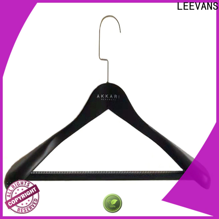 LEEVANS New black wooden hangers Supply for clothes