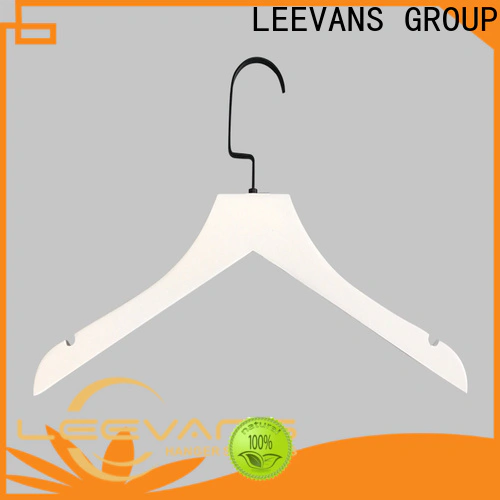 LEEVANS children white wooden hangers wholesale manufacturers for clothes
