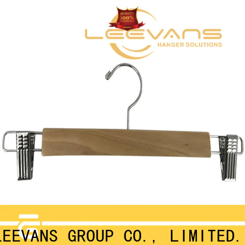 LEEVANS hotel quality wooden hangers Supply for skirt