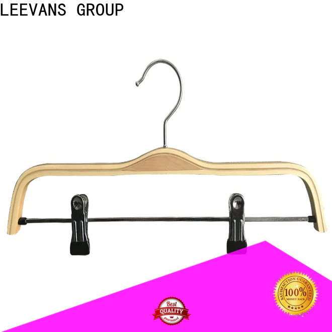 LEEVANS quality wooden closet hangers Suppliers for pants