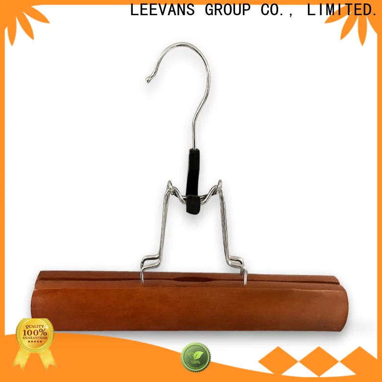 LEEVANS New large wooden coat hangers company for trouser