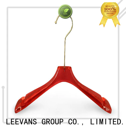 LEEVANS Wholesale acrylic clothes hangers factory for jackets