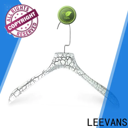 LEEVANS round personalized wooden hangers factory for clothes