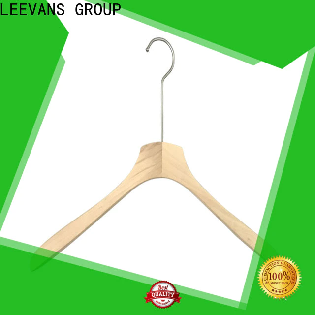 LEEVANS Wholesale heavy duty wooden coat hangers company for skirt