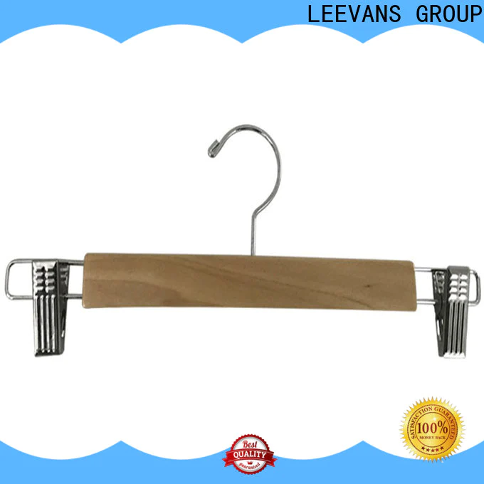 LEEVANS hook dark brown wooden hangers factory for children