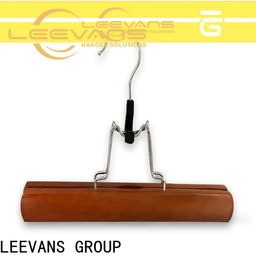 LEEVANS Custom large wooden coat hangers Supply for children