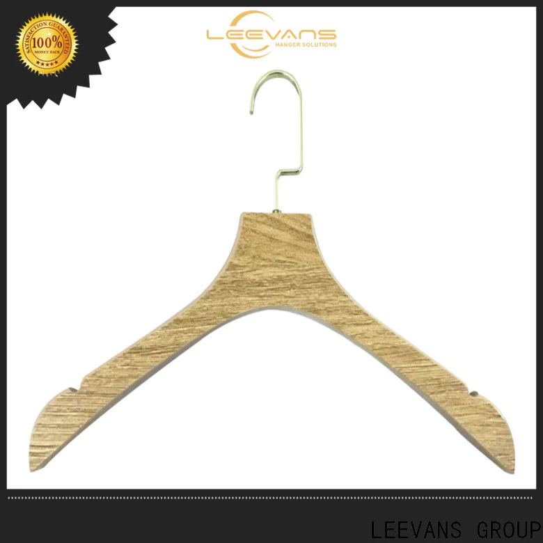 LEEVANS New small wooden coat hangers for business