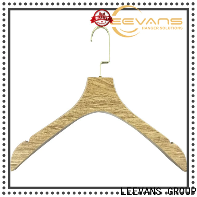 LEEVANS Wholesale white wooden trouser hangers company