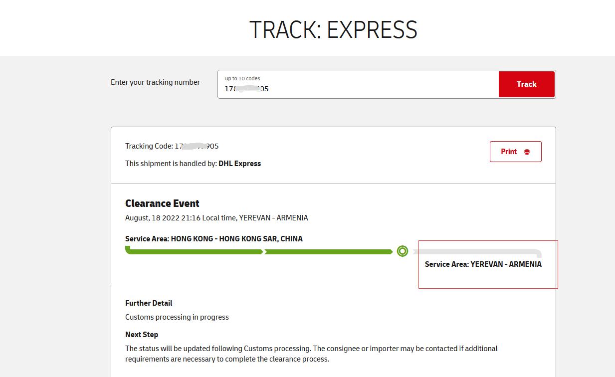 Products Ship Out To Armenia