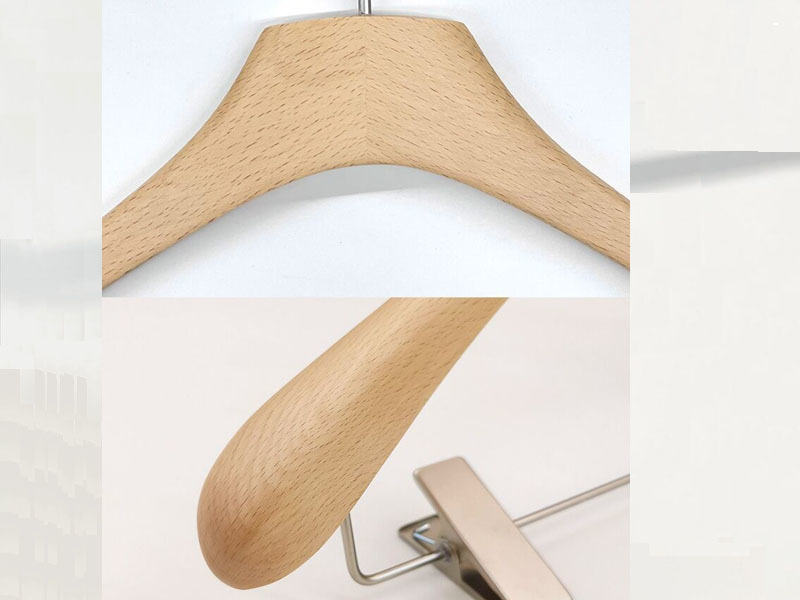 product-Luxury hanger ,Natural Beech wooden hanger-LEEVANS-img-1