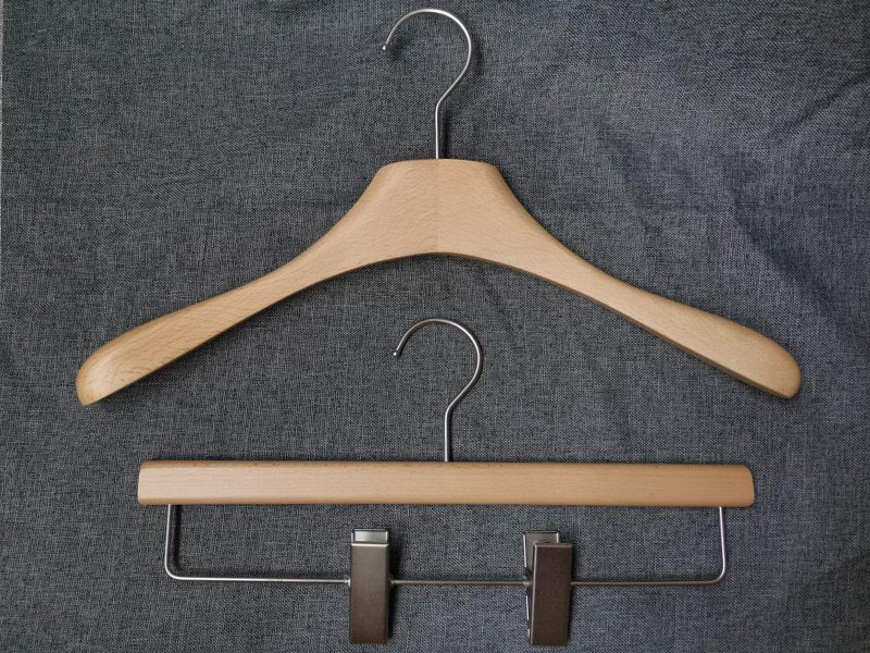product-Luxury hanger ,Natural Beech wooden hanger-LEEVANS-img