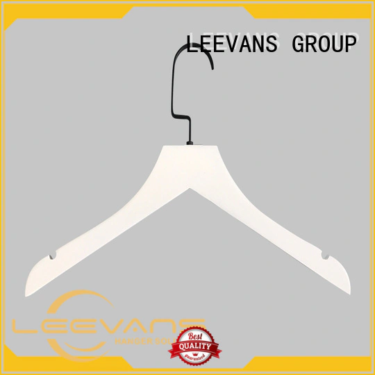 LEEVANS Latest white wooden clothes hangers for business for pants