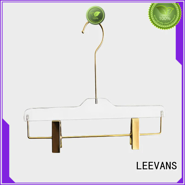 LEEVANS Latest clear acrylic hangers Supply for jackets