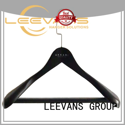 LEEVANS Top coloured wooden coat hangers company for skirt