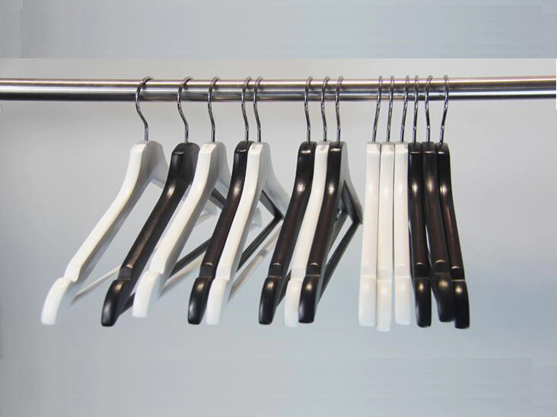 garment wooden hanger clips with metal hook for clothes LEEVANS