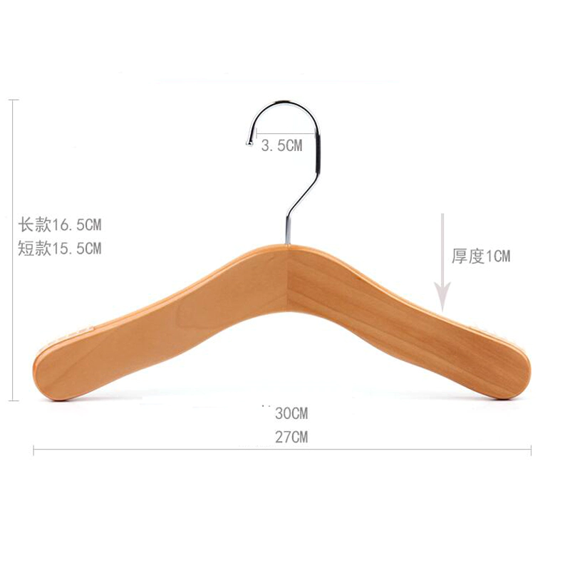 LEEVANS Top wooden trouser hangers with clips Supply
