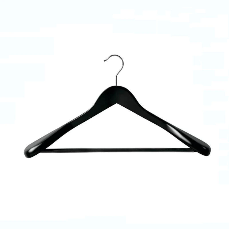 High-Grade Wooden Hanger For Suit , Wide Shoulder Wooden Hanger With Bottom Rail