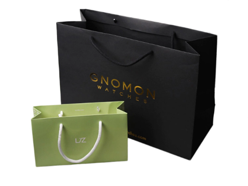 Custom Brand Name Printing Shopping Bags Craft Paper Bag With Ribbon Handles for Shoes Clothes
