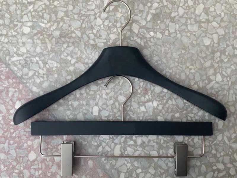 Luxury wooden hanger for clothes ,Top hanger with clips