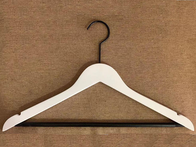 product-Custom Your Logo Deluxe Wooden Jackets Coats Dressing Hanger Made Of Wooden-LEEVANS-img