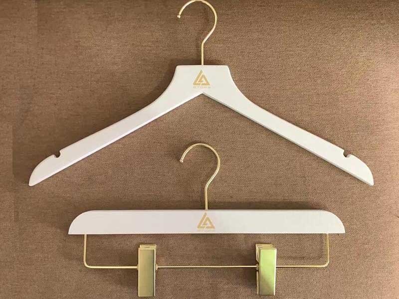gold white hanger