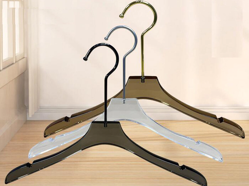 High quality plexi galss acrylic hanger ,top hanger