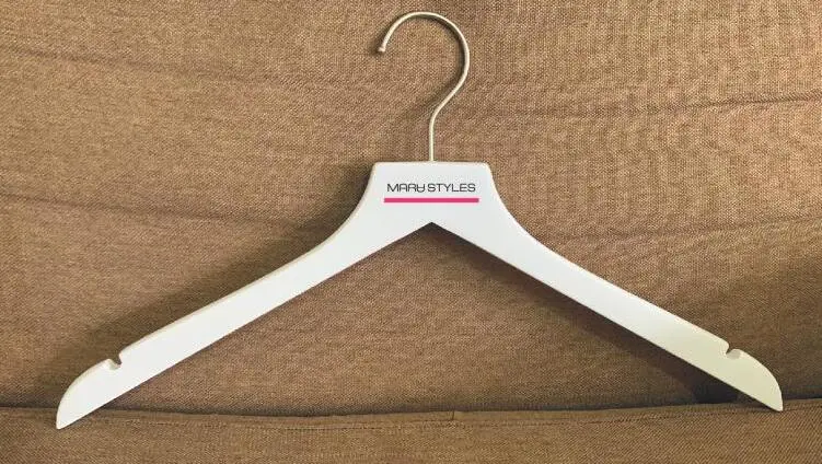 coat  hanger printed logo