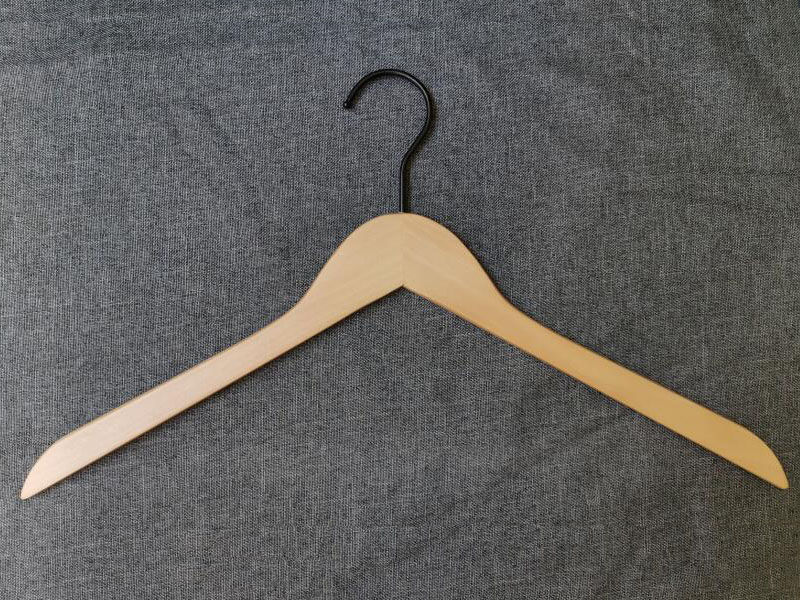 product-LEEVANS-Wooden natural shirt hanger and pants hanger-img