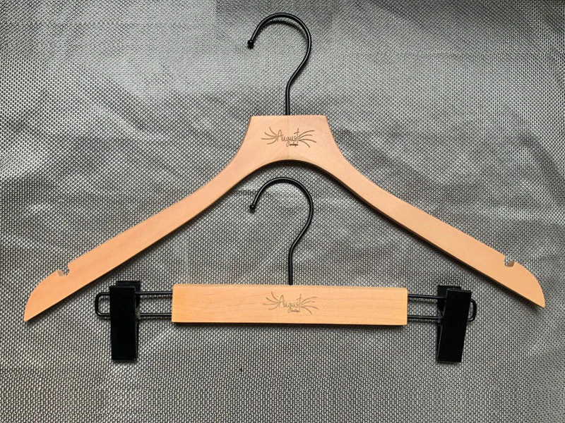 Natural wooden hanger ,customized wooden hanger