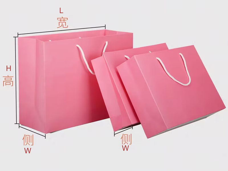 product-LEEVANS-Custom pink bag ,paper bag ,shopping bag in pink color-img