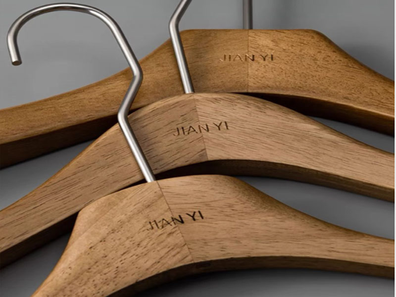 product-LEEVANS-Brown color wooden hanger , custom wooden hanger-img
