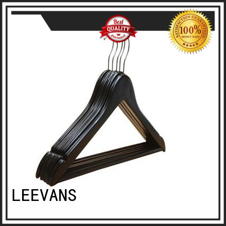 LEEVANS pant wooden trouser hangers with clips Suppliers for trouser