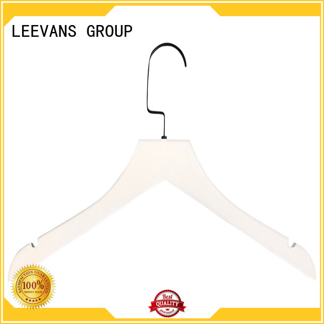 LEEVANS brown wooden pants hangers manufacturer for pants