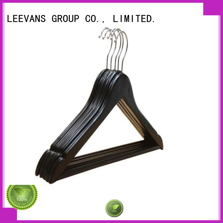 LEEVANS Best small wooden coat hangers for business for trouser